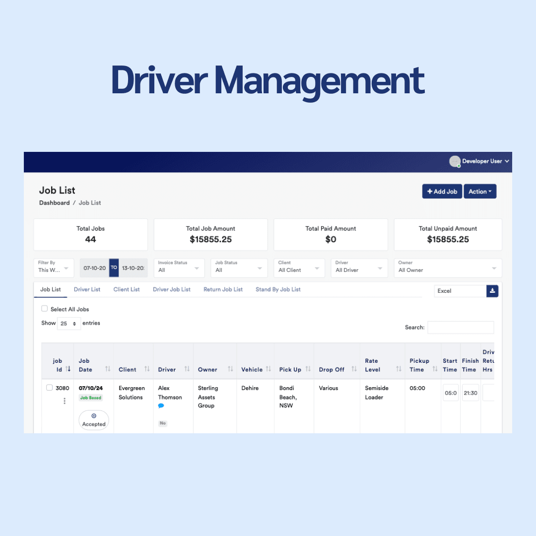 Real-Time Driver Management